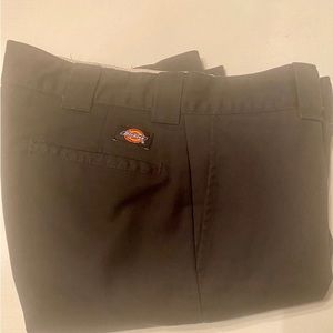 Dickies Slim Fit Tapered Leg Multi-Use Pocket Work Pants, Black 34x30